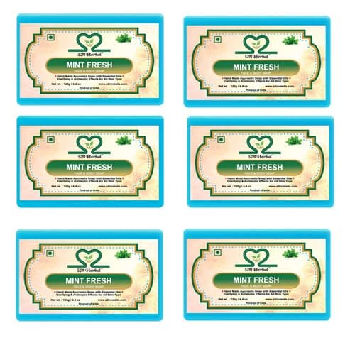 Pure Mint soap (6 x 125 g)