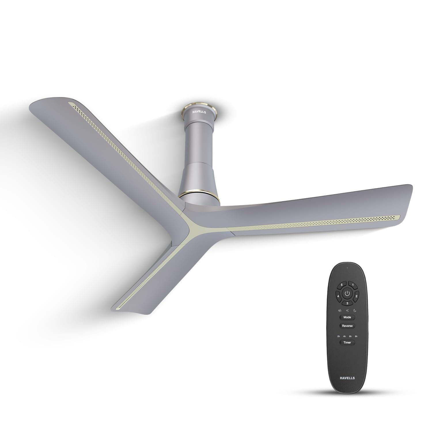 Havells Inveno LX 1200 mm BLDC Ceiling Fan|ABS Aerodyanamic Blades|Telescopic Canopy|Timer, Breeze,Sleep,MOP Modes|Reverse Feature|100% Copper Wire Motor|Free Installation|2 Year Warranty(Matt Mist)