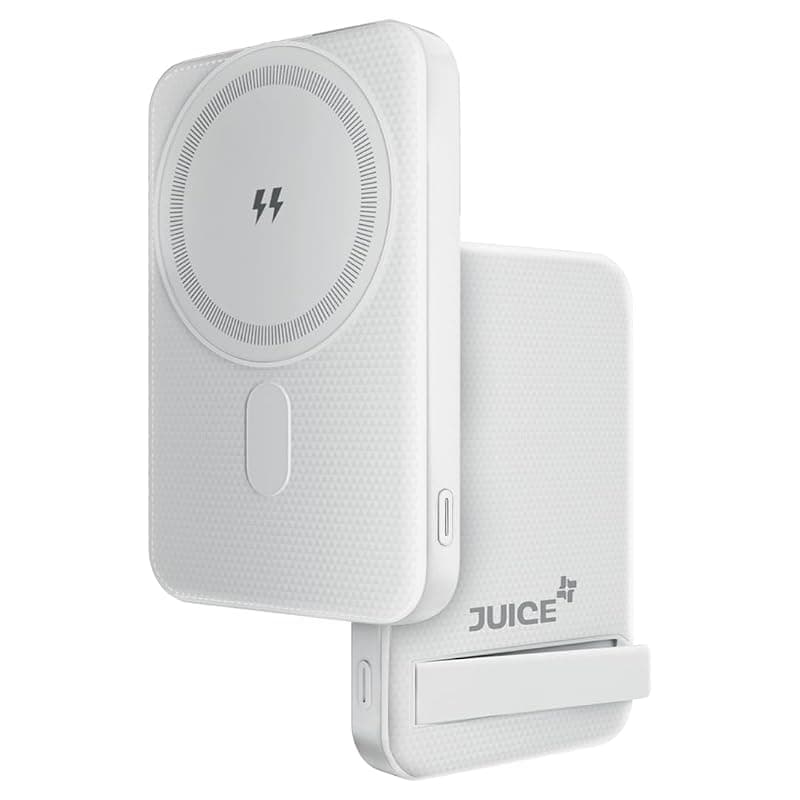 JUICE OJP1001-10000 mAh Magnetic 15W Wireless Output Magsafe Power Bank | 22.5 Wired Output Compatible with iPhone 12 & Above | Type-C Input/Output (White)…