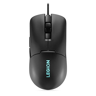 Lenovo Legion M300s RGB Wired Gaming Mouse - 8,000 DPI Adjustable Sensor, 6 Programmable Buttons &amp; 20-Million Clicks Durability with Optimized Comfort (Black), GY51H47350