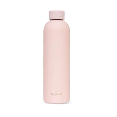 Rioware® Rubber Coated Vaccum Insulated Water Bottle 750ml Hot Water Bottle, 750ml Thermosteel Water Bottles for Travel, Home, Office, School, Gym, Adults, Water Bottle Hot and Cold, Pink