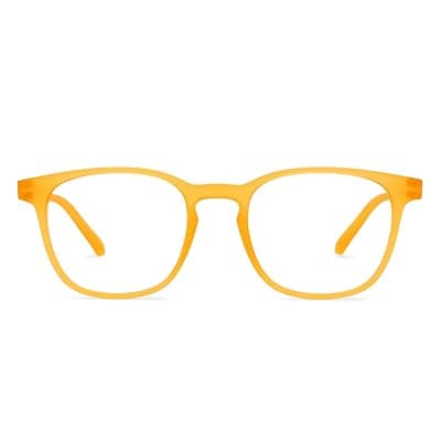 Lenskart HUSTLR Zero Power Bluecut & Antiglare Computer Eyeglasses | Full Rim Square | As Seen On Shark Tank | Peyush Bansal Glasses | For Men & Women | Medium | LB E14058-W