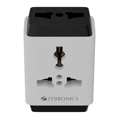 Zebronics Power Extension Socket, 1440 Watts, 6 Amps, 3x High Quality Universal Socket, Compact &amp; Durable Design, for Office and Home Appliances (Power Plug 31)