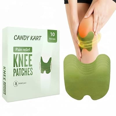 Herbal Knee Pain Relief Patches,Inflammation Patch Sticker Instant Relief from Pain glucocare Joint Pain Relief Products Natural Wormwood Extract Patch (pack- 10 patches)