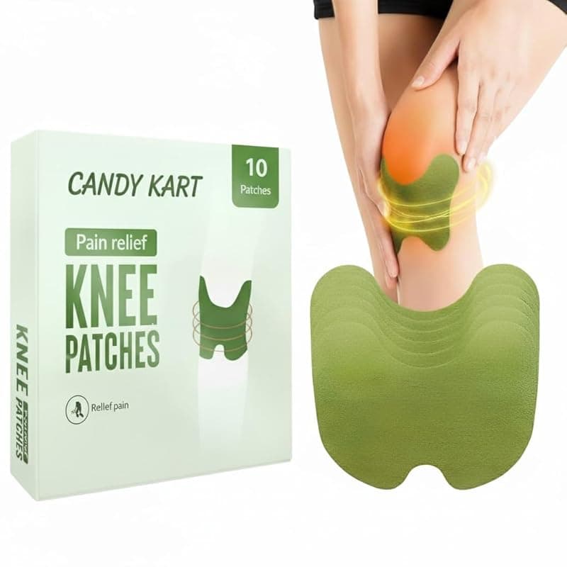 Herbal Knee Pain Relief Patches,Inflammation Patch Sticker Instant Relief from Pain glucocare Joint Pain Relief Products Natural Wormwood Extract Patch (pack- 10 patches)