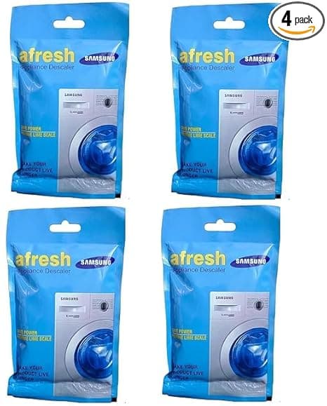 SAMSUNG APPLIANCE DESCALER Washing Machine Drum Cleaning Powder Descaling Powder For Top & Front Load Samsung Washing Machine (Washing & Drum Cleaner) Scale Remover, 100 gm (Pack OF 4)