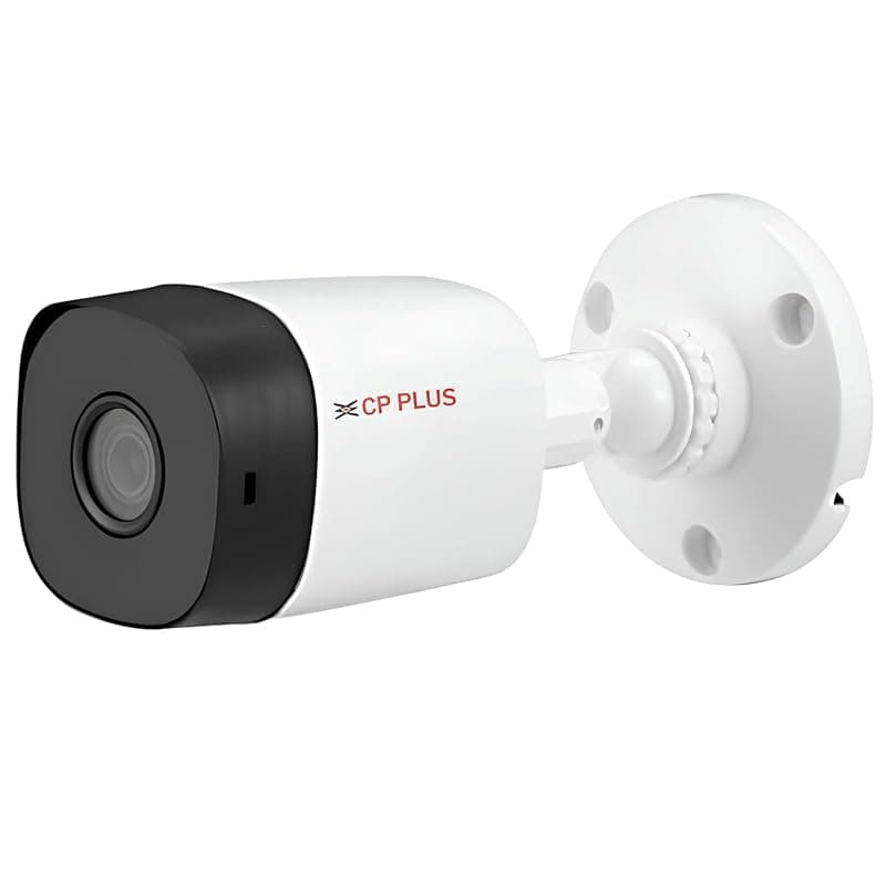 CP Plus 2.4MP IR Bullet Camera with Support Built in Mic | 1080P Full HD Recording | Max 30fps| Illumination Range of 20 Mtrs, IP67 – CP-URC-TC24PL2C Support Built-in Mic [CP-URC-TC24PL2C-V3]