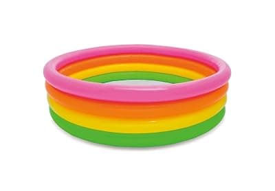 Intex Kids 4-Ring Sunset Glow Pool (Multicolour, Ages 3 Years Plus)