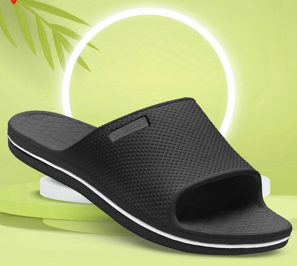 HIGHEK_Lightweight and soft slide slippers with style. Perfect for Mens