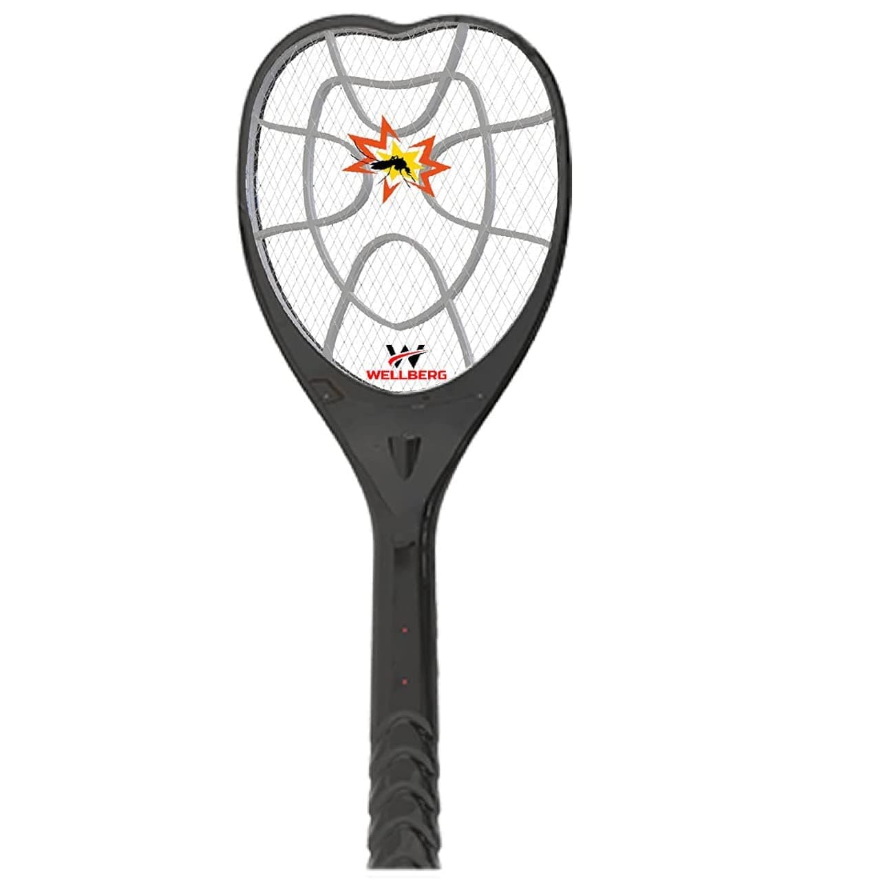 Wellberg Triple Layer Electric Mosquito Racket | Mosquito Killer Racket | Mosquito Bats | Mosquito Racket | 400 MAH Battery | Rechargeable Bat | Electric Fly Swatter With Blue LED Light | Bugs Trap Bat | Electric Fly Swatter with Blue LED Light
