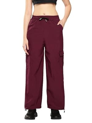 Aarika Womens Casual Wear Black Colour Solid Crep Cargo Pant