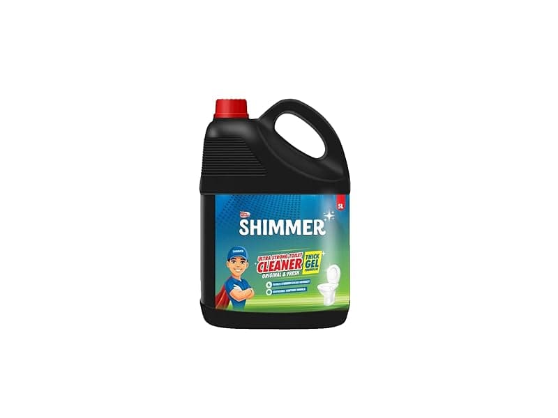 Shimmer Ultra Strong Toilet Cleaner - 5L | Heavy Stain Removal | 10X Thick Formula | Deep Stain &amp; Limescale Removal | Long-Lasting Freshness