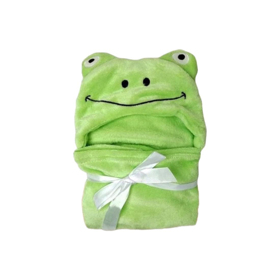 Bumtum Baby Soft Cotton Hooded Bath Towel | Ultra Absorbent | for Newborn, Infant Boys and Girls (Green Panda)