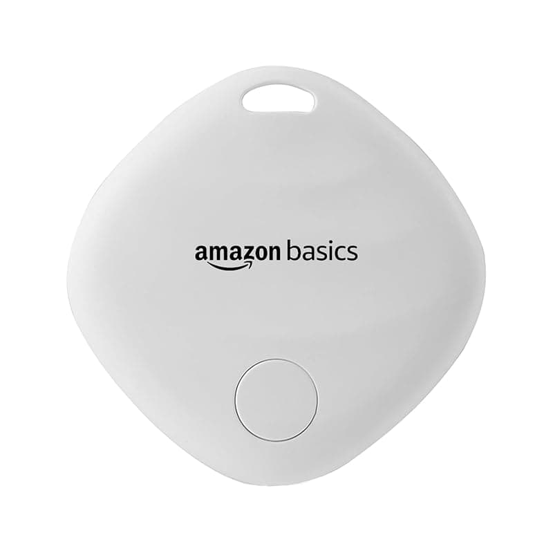 Amazon Basics Aero Tag for iOS | Apple Find My Network Tracker | Bluetooth 5.3 | No SIM Needed | Anti-Lost &amp; Loud 80dB Alert | Item Finder- Keys, Wallets, Bags |Lightweight &amp; 1-Year Battery(White)