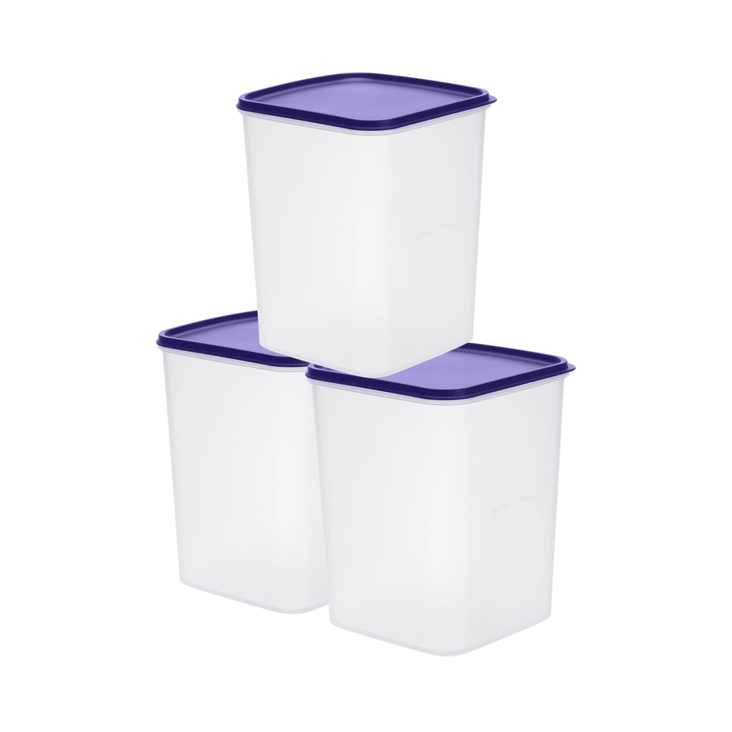 Happy Cove Kitchen Container Set - Durable Containers for Kitchen Storage Set, BPA-Free, Stackable, Clear Organizers for Pantry, Fridge, and More | 5.5L | Set of 3 | Microwave Safe | Dishwasher Safe