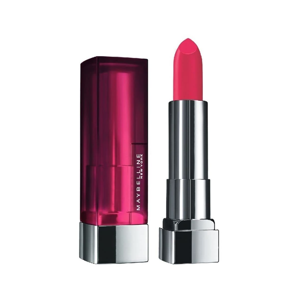 Maybelline New York Color Sensational Creamy Matte Lipstick lasts up to 12 Hours, Hydrate Lips, Rich Creamy Lipstick with Shea Butter, Available in 42 Shades - 630 Flaming Fuchsia, 3.9g