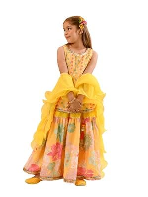 Pspeaches Girls Sharara Set