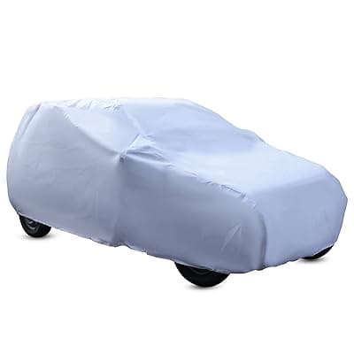 Amazon Brand - Solimo Small Hatchback Car Cover, White (Alto, Zen, New Alto, Alto K10, M800, etc.)