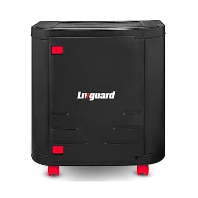 Livguard Inverter Battery Trolley with Protective Covered Box, Ideal for Home Inverter &amp; Battery with 100 kg Load Capacity - Black