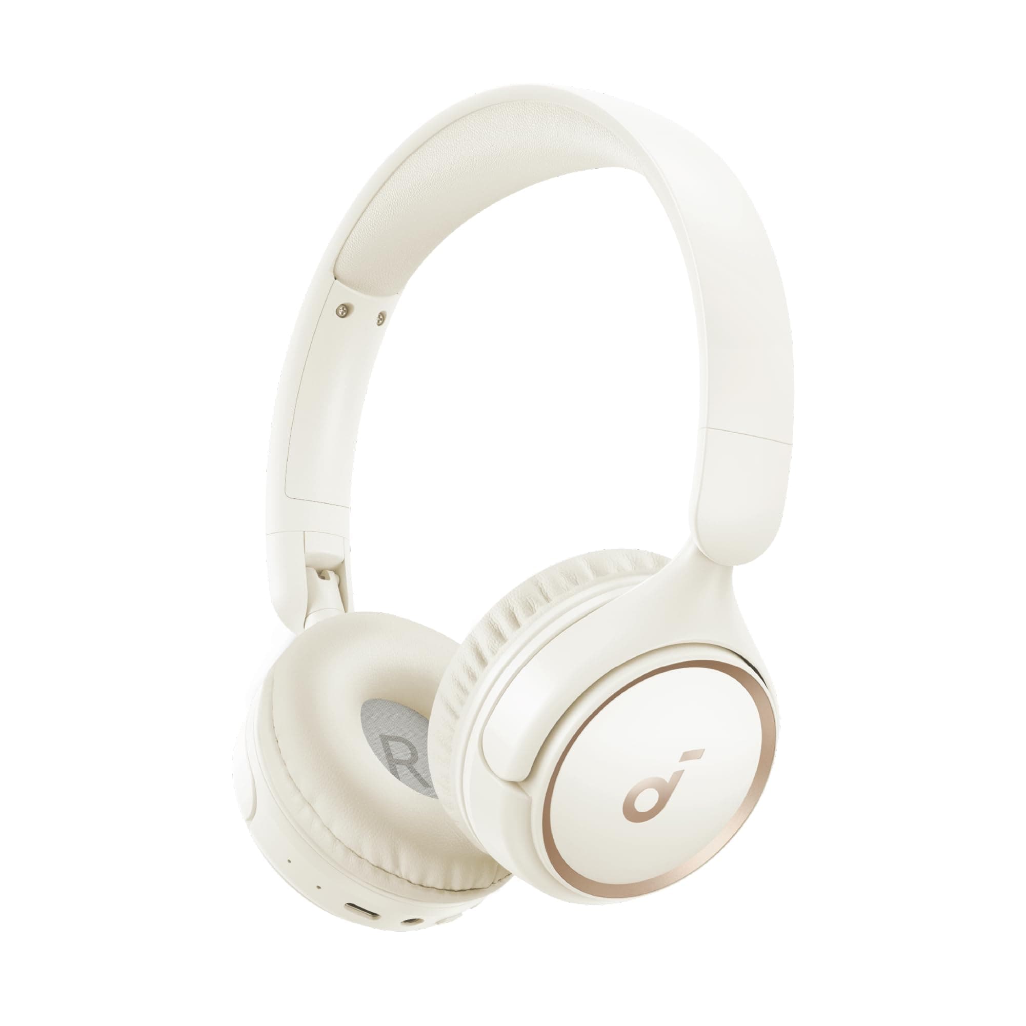 soundcore by Anker H30i Wireless On-Ear Headphones, Foldable Design, Pure Bass, 70H Playtime, Bluetooth 5.3, Lightweight and Comfortable, App Connectivity, Multipoint Connection (White)