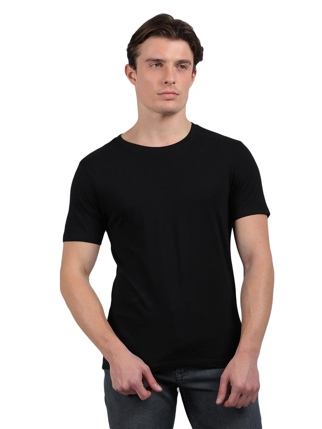 Dollar Pack of 1 Cotton Solid Men Tshirt