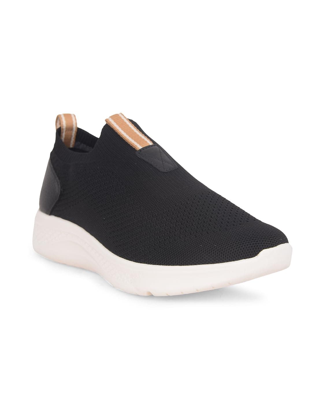 Hush Puppies Elevate Knit Slip Womens Casual Slip-On Shoes in Black