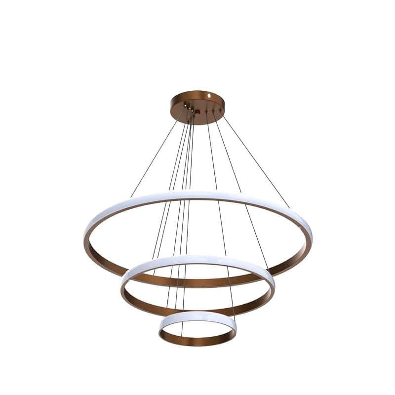 Metal Modern Ring Chandelier (3 Ring Light)