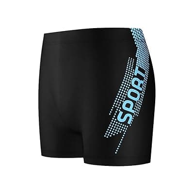 Cockatoo AM222-Printed Active Wear Men,Quick-Dry Sport Shorts for Men,Lake Blue,Size: L