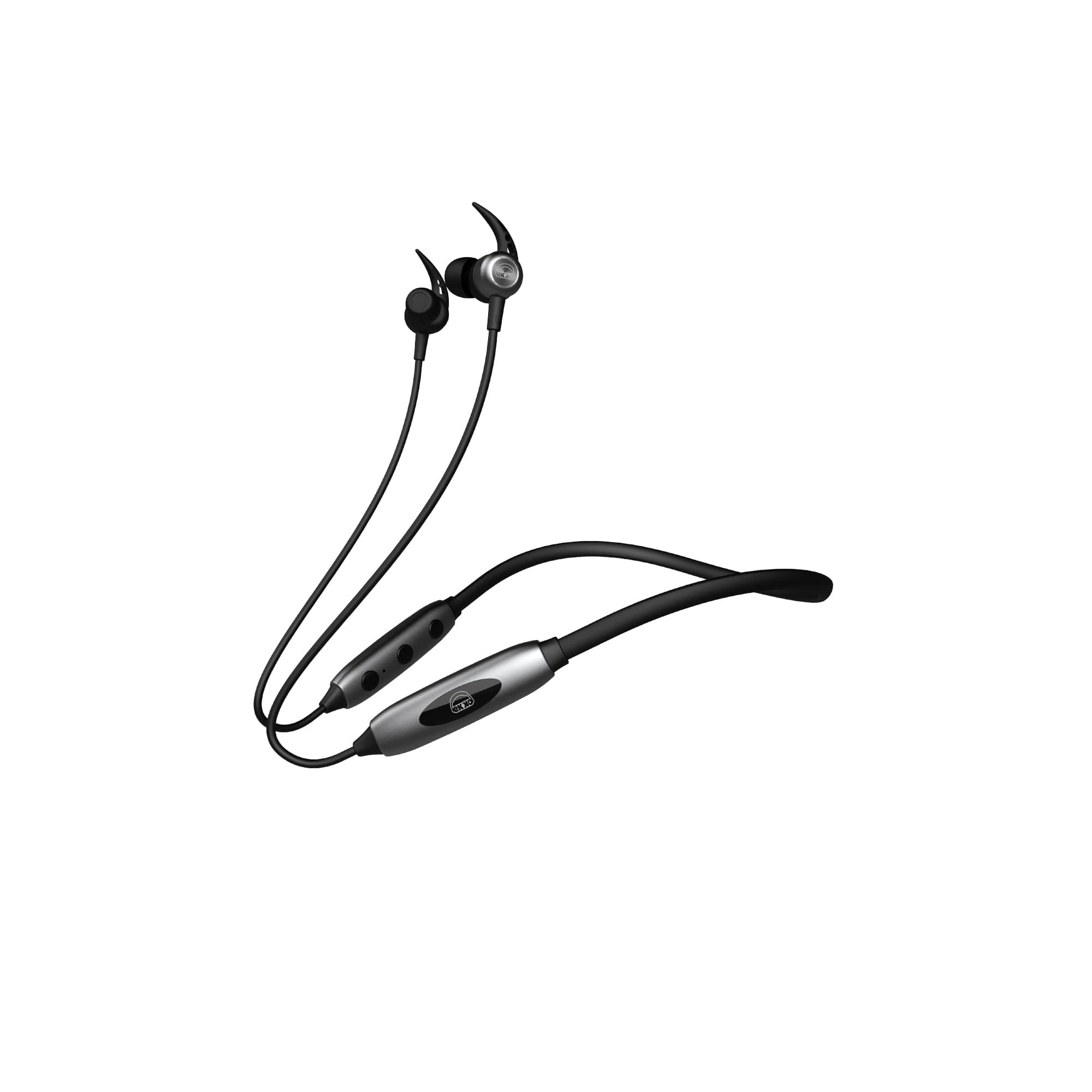 EKKO Unplug N03 Neckband, 40 Hours Playback Time, Bluetooth V5.2, 10 mm Driver, SIRI & Google Assistant, Noise Cancellation, Twin Connect, Max Bass (Black)