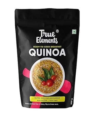 Quinoa 500g by True Elements - Quinoa Seeds | 100% Wholegrain Cereal | High Fibre &amp; Protein Breakfast | Diet Food for Weight Management | Gluten Free Quinoa