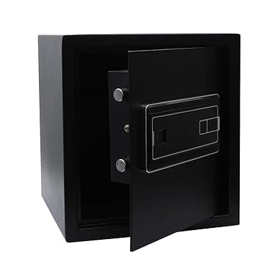 BonKaso Safe Locker For Home, 33 Litres Locker Box For Money, Jewellery, Digital Electronic Safe Locker For Home &amp; Office With Auto lock Function, Anti Theft Alarm And LED Display (Black)
