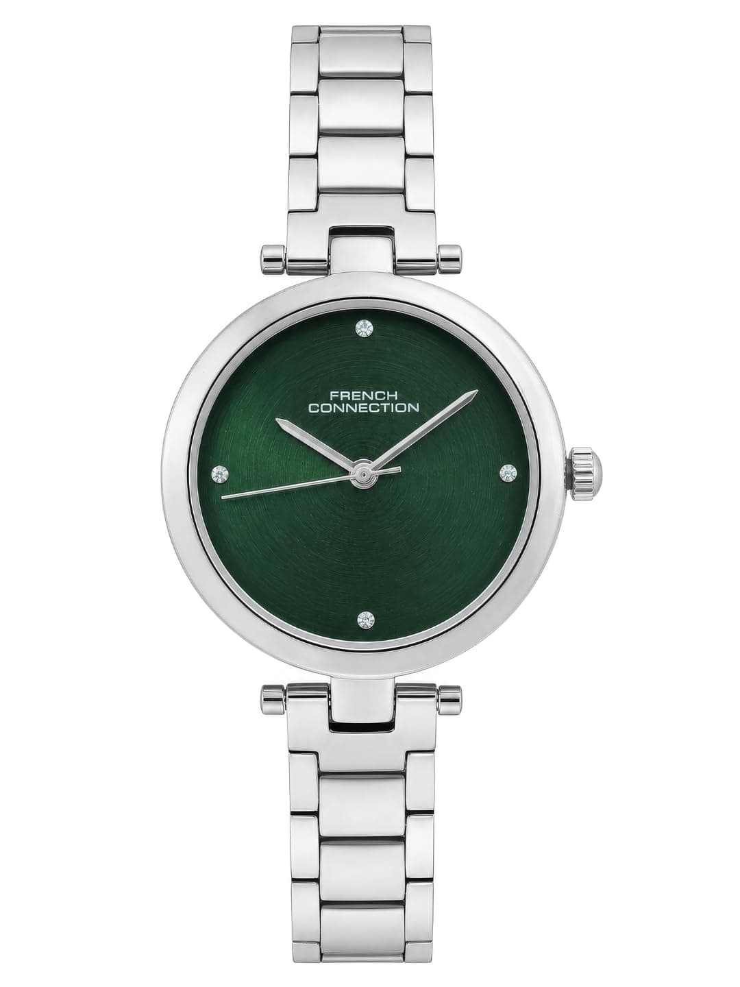 French Connection Green Sunray Dial, Analog Watch for Women - FCN0166NSM