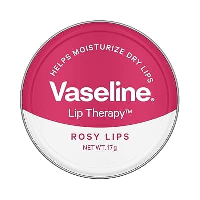 Vaseline Lip Tins Rosy Lips, 17 g | Provides Hydration, Sheer Pink Tint &amp; Glossy Shine