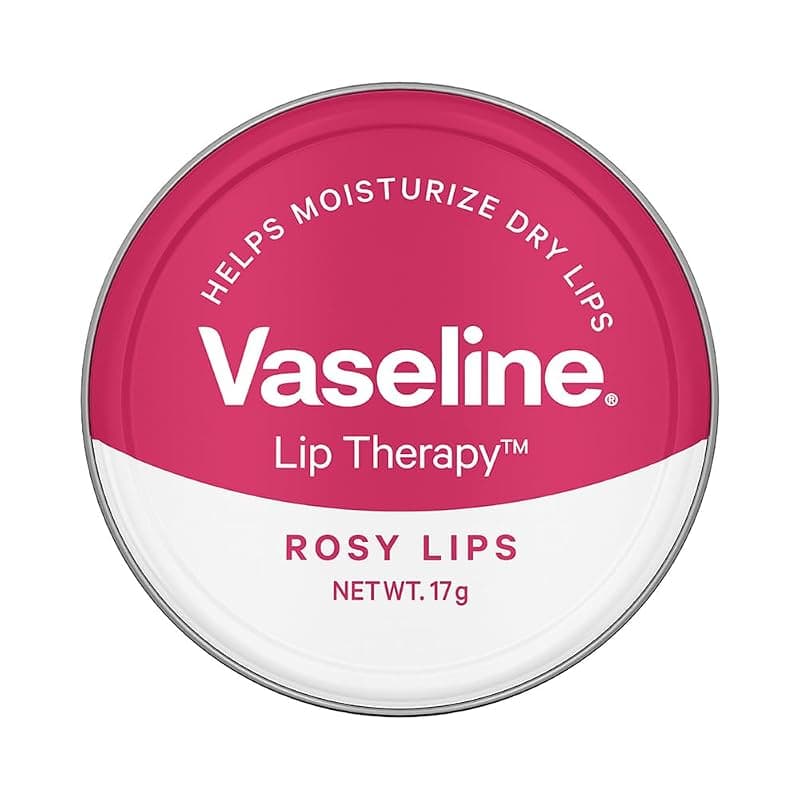 Vaseline Lip Tins Rosy Lips, 17 g | Provides Hydration, Sheer Pink Tint &amp; Glossy Shine