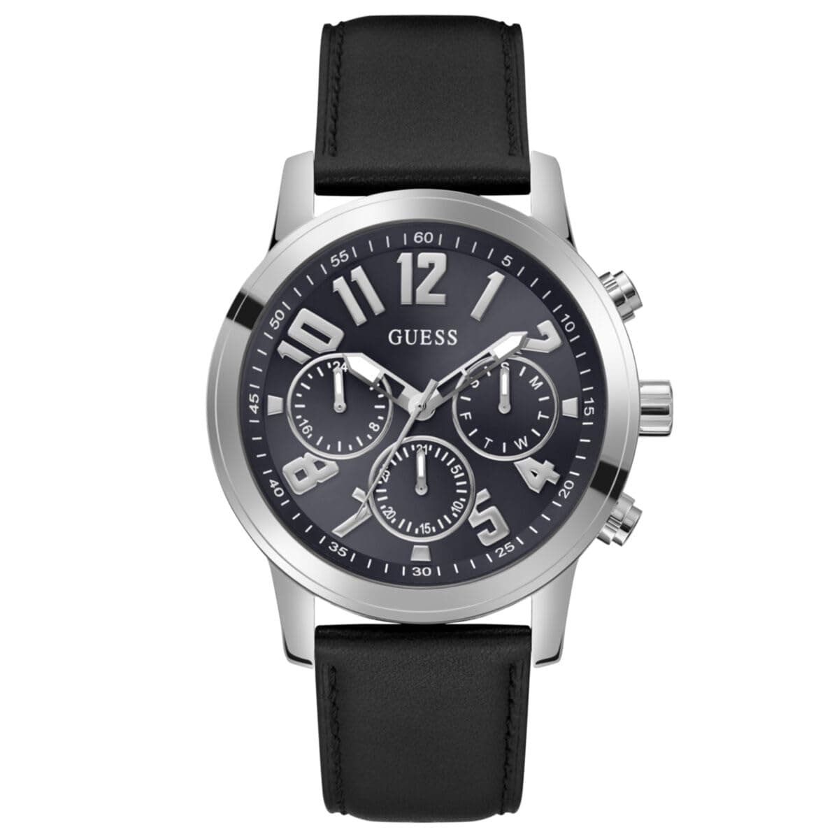 Guess Round 44mm Blue Dial Analog Men Watch - GW0709G1