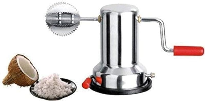 Crystal Stainless Steel Coconut Scraper, Multicolour