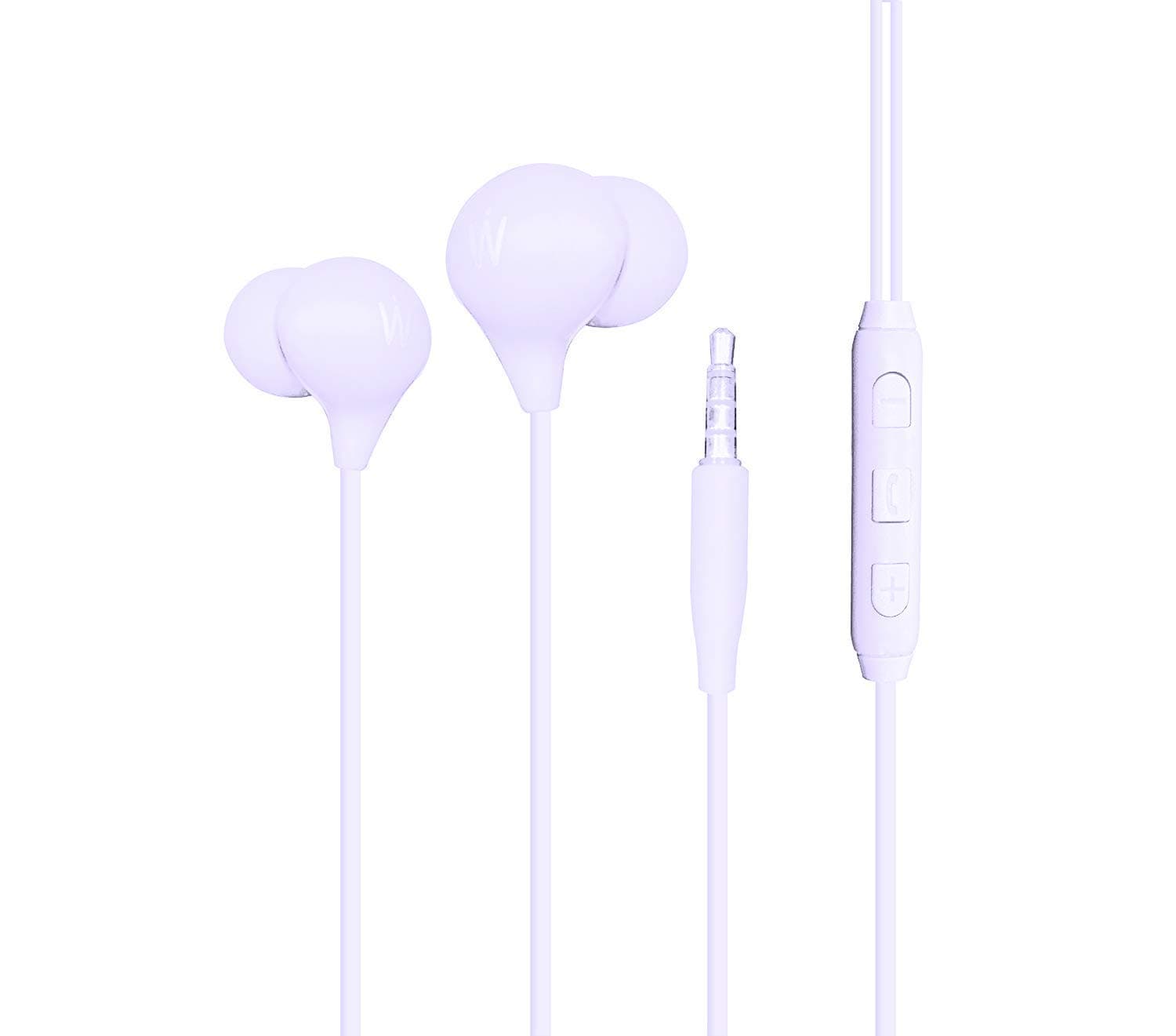 Wissenschaft JP75 SuperBass in-Ear Headphones with Mic (White) (Urchin White)