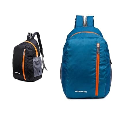 ACEPACK Daypack Bag 2 Compartment Backpack for Daily Use - Library, Office, Outdoor Hiking (Black) Daypack Bag 2 Compartment Backpack for Daily Use - Library, Office, Outdoor Hiking (Teal)