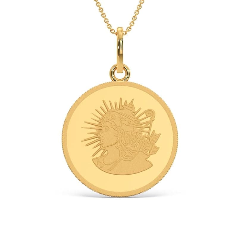 KALYAN JEWELLERS 24K (999) Purity Shree Ram Gold Coin Pendant 4 Gms