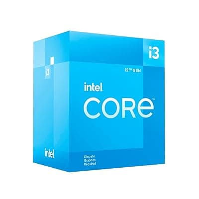 Intel Core i3 12100F 12th Gen Generation Desktop PC Processor 4 CPU with 12MB Cache and up to 4.30 GHz Clock Speed LGA 1700 Socket