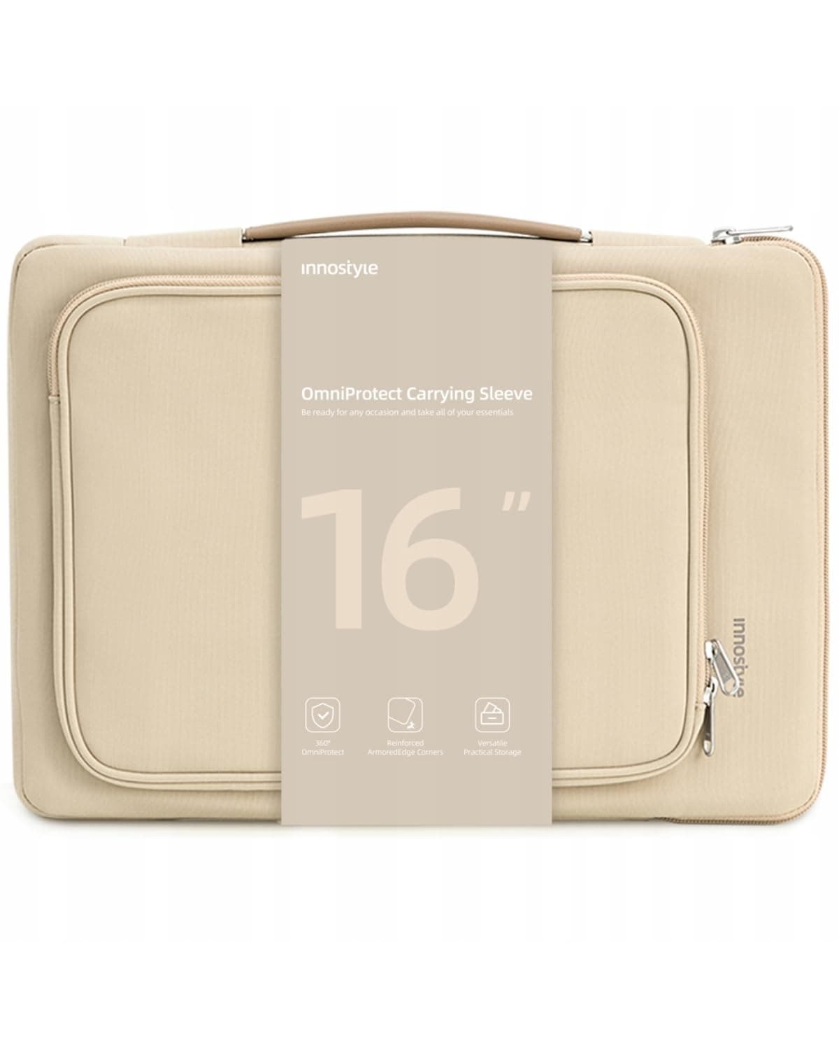 innostyle OmniProtect Carrying Sleeve, Gentle Sand, 16inch