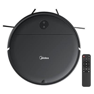 Midea I2A Robotic Vacuum Cleaner with Remote |Wet & Dry |BLDC Motor | 1200Pa Strong Suction | Anti Fall Function | Anti-Collision & Auto Return Charge Function