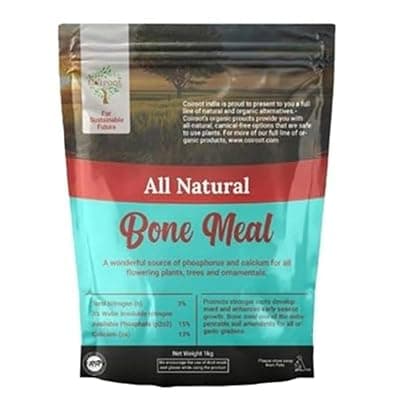 Ugrow Bone Meal Manure for Plants | Organic Bone Meal Powder Fertilizer for Plants - 1 Kg Per Packet (Pack of 2)