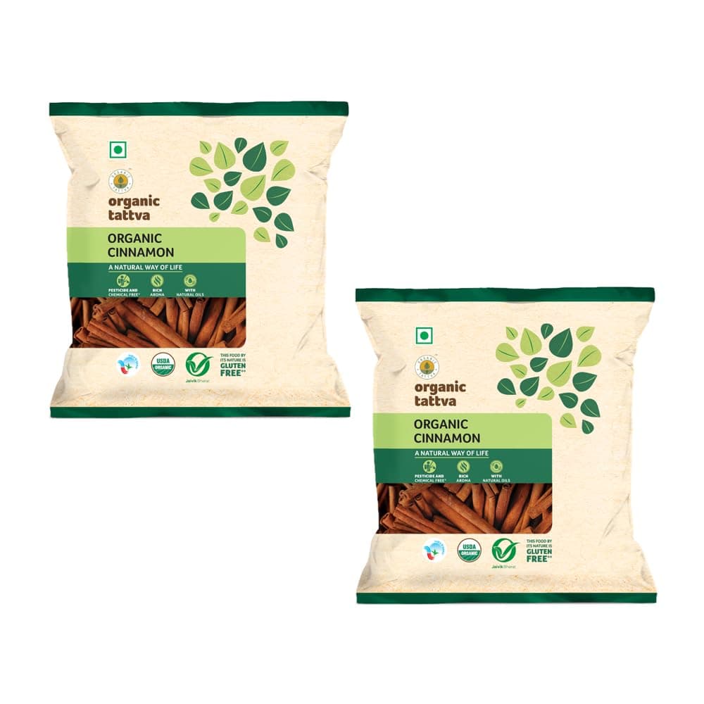 Organic Tattva, Cinnamon (Dalchini) Whole/Sabut - 100 Gram | Gluten Free and NO Additives