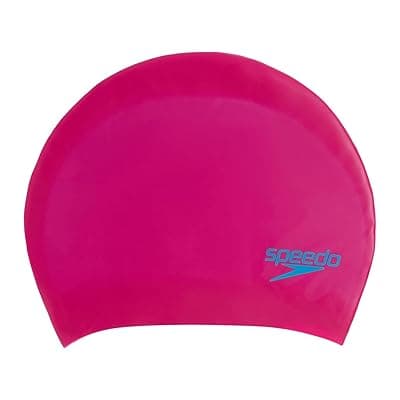 Speedo Unisex Kids Long Hair Chlorine Resistant Swim Cap for Boys and Girls