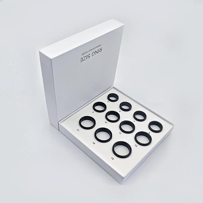 Smart Ring | Built-in LED Display Health Tracker | HR, HRV, SPO₂, Sleep, Stress & Menstrual Tracking (Universal Sizing Kit, Sizing Kit 8-13)