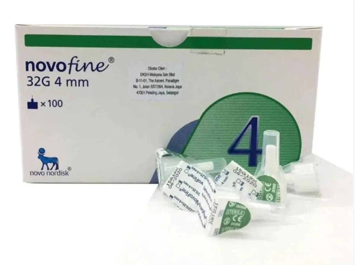 Novofine 32g 4mm - Pack of 100 Needles