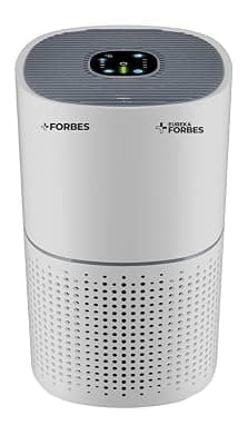 Eureka Forbes 270 Air Purifier for Home |True HEPA H13 Filter &amp; Real-time AQI Indicator |1.5-2 Yrs Filter Life* | Removes 99.97% PM2.5, Dust, Allergens, Bacteria &amp; Pollen| Covers up to 365 Sq.Ft
