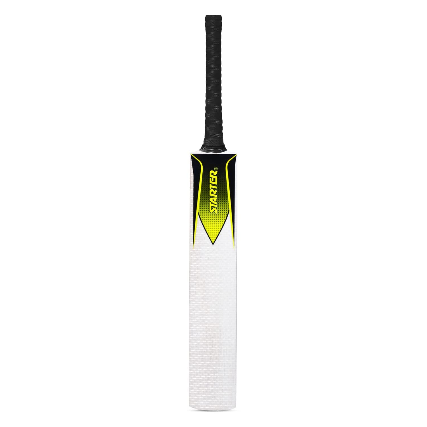 Starter Kashmir Willow Cricket Bat with Half Cane Handle- 13+ Years Kids-Full Size-Yellow & Black