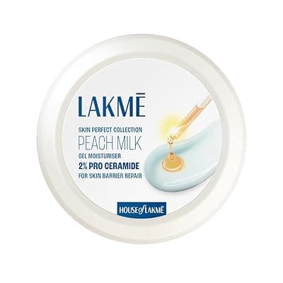 Lakme Peach Milk Pro Ceramide Moisturizer with Vitamin E for Deep Moisturizing and Skin Strengthening | With Skin Conditioner| For Dry, Normal &amp; Sensitive 200gm